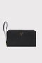 Zoozie Bags Tilburg Cartera de Piel PU Negro para Mujer con Cremallera, Elegante y Funcional, 19.5 cm x 2 cm x 11 cm